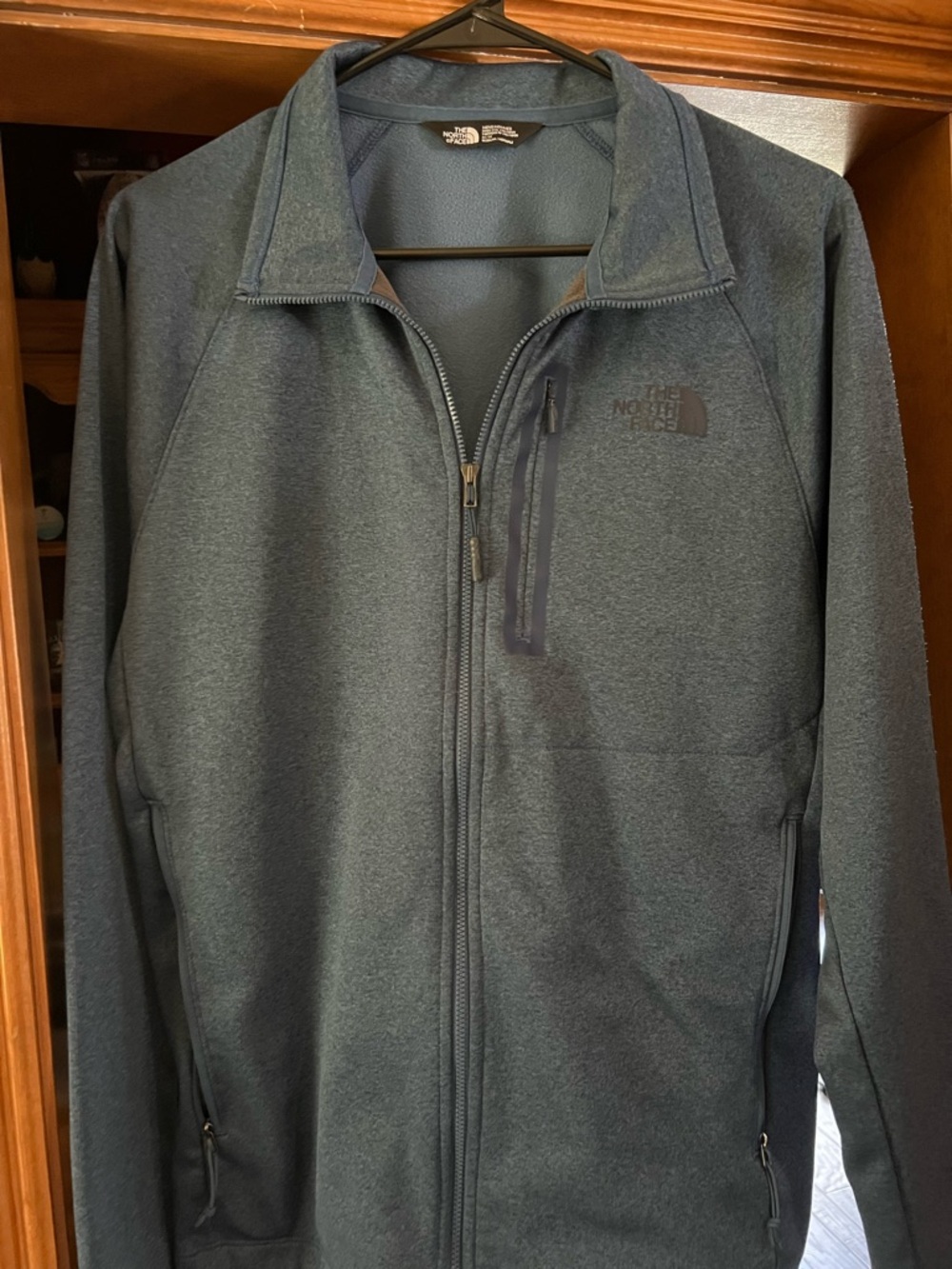 The North Face Men's Zip-Front Jacket in Dark Teal medium